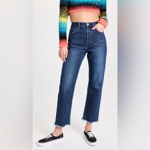 Moussy Vintage Capac Wide Straight Cropped Jeans